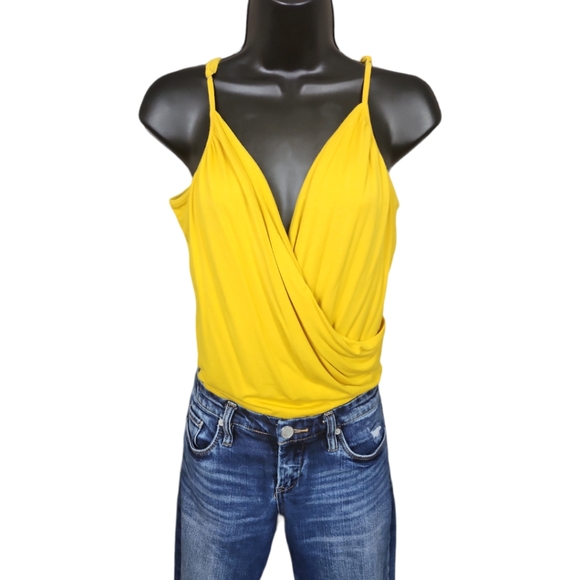 J. Crew Yellow Surplice Bodysuit - Picture 5 of 11